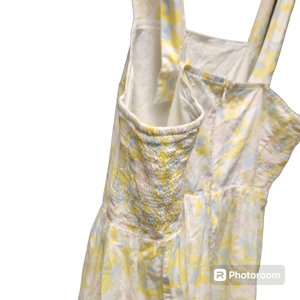 The Nines by HATCH Tank Maternity Dress Yellow Floral Sz. M - Picture 8 of 8